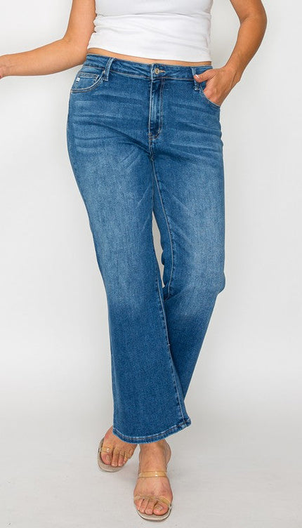 Bytos Full Size Cat’s Whiskers Mid Rise Ankle Jeans