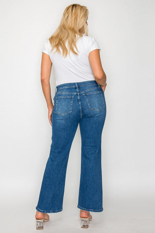 Bytos Full Size Cat’s Whiskers Mid Rise Ankle Jeans