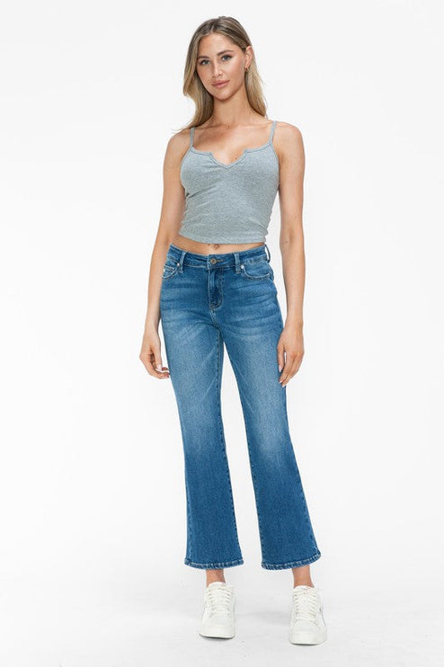 Bytos Full Size Cat’s Whiskers Mid Rise Ankle Jeans