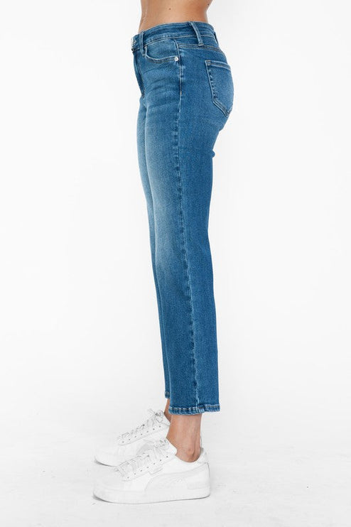 Bytos Full Size Cat’s Whiskers Mid Rise Ankle Jeans