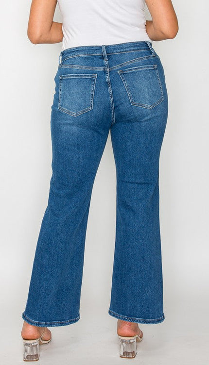 Bytos Full Size Cat’s Whiskers Mid Rise Ankle Jeans