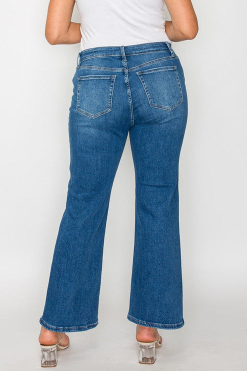 Bytos Full Size Cat’s Whiskers Mid Rise Ankle Jeans