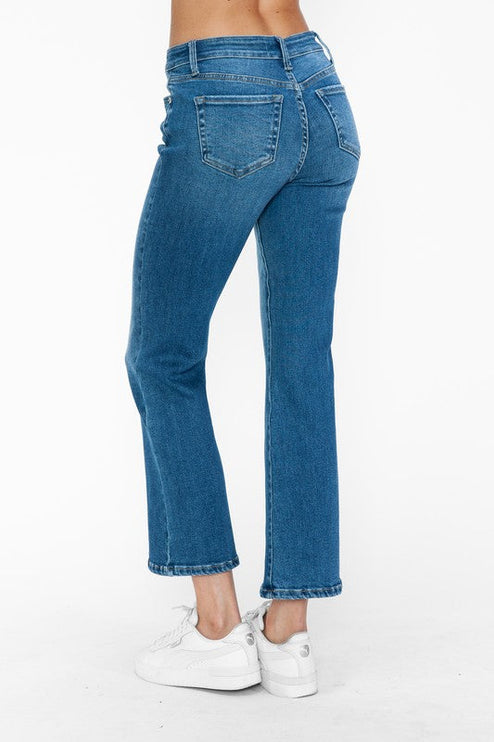 Bytos Full Size Cat’s Whiskers Mid Rise Ankle Jeans