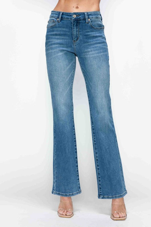 Bytos Full Size Cat’s Whiskers Mid Rise Bootcut Jeans - Medium / 1(25)
