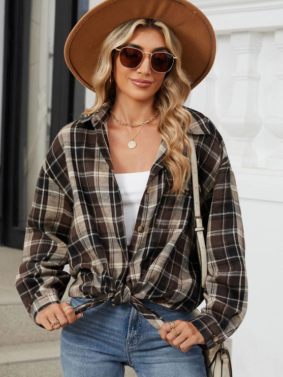 Modish Plaid Long Sleeve Shirt