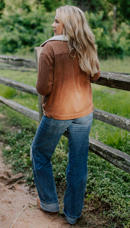Corduroy Fleece Lined Jacket