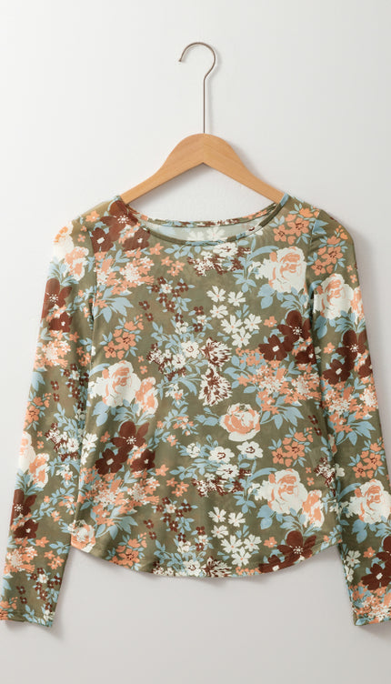 Floral Long Sleeve Blouse