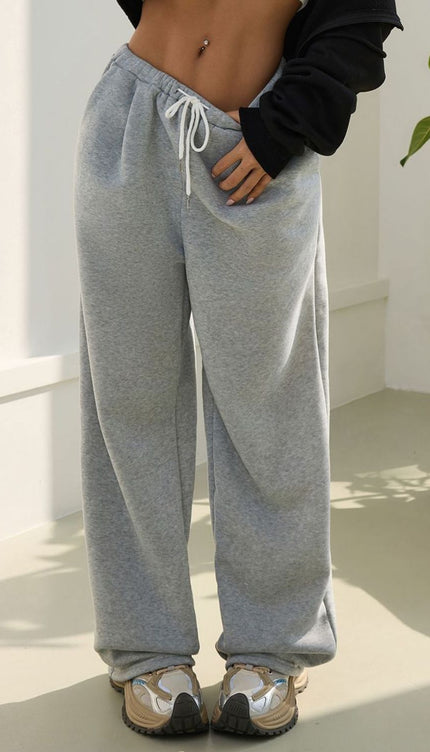 Drawstring Wide Leg Pants