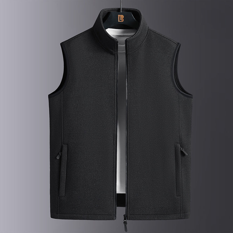 Fleece-Lined Thickened Vest Coat