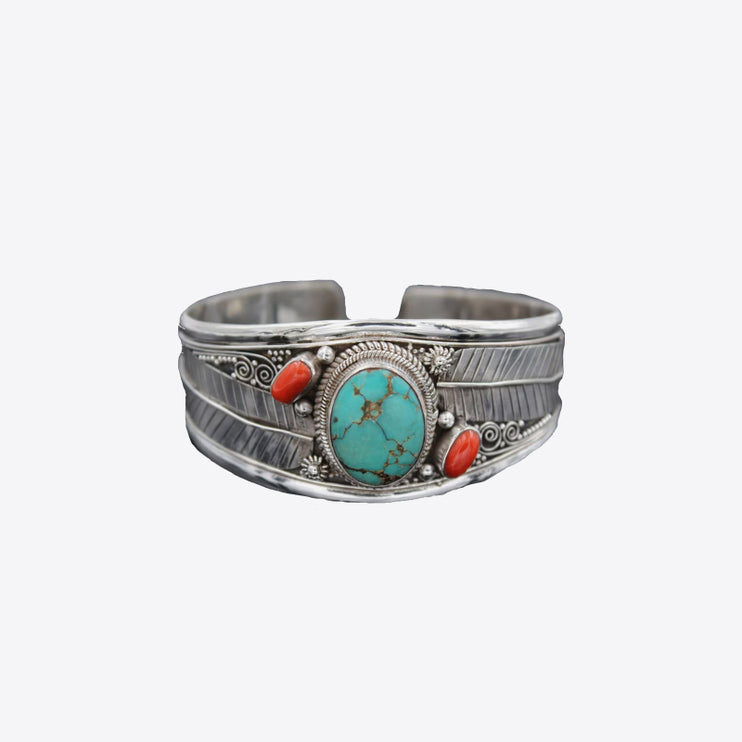 Modish Turquoise Open Bracelet