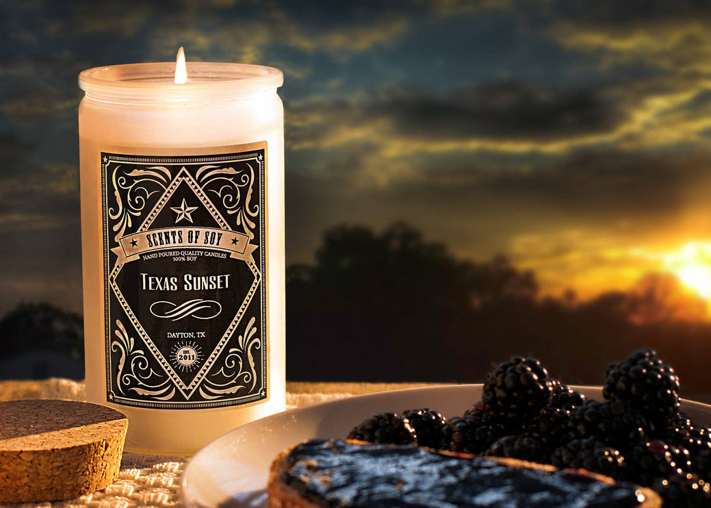 Texas Sunset Rustic Soy Candle