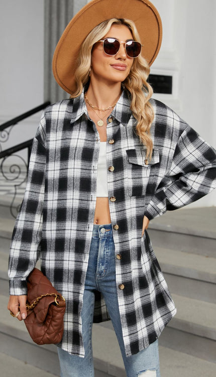 Modish Plaid Long Sleeve Shirt