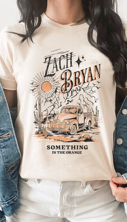 Zach Bryan Something Orange Western Graphic Tee