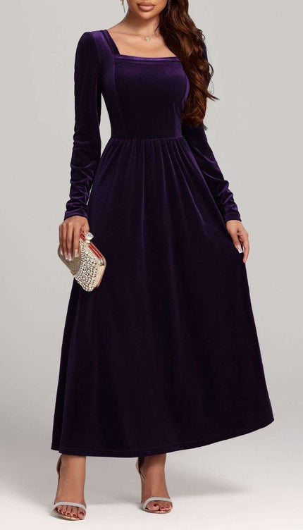 Velvet Long Sleeve Dress