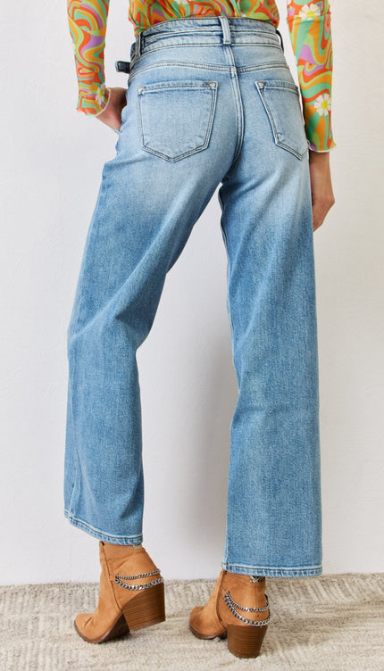 Kancan High Waist Wide Leg Jeans