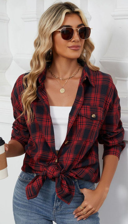 Modish Plaid Long Sleeve Shirt