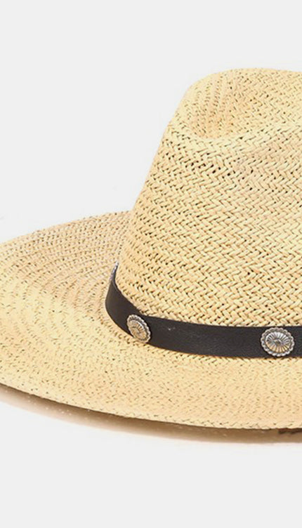 Fame Belt Strap Straw Hat