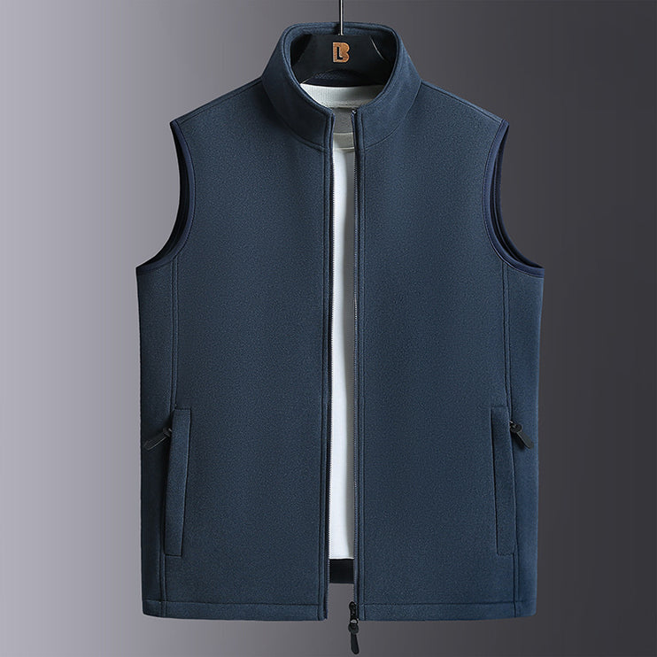 Fleece-Lined Thickened Vest Coat