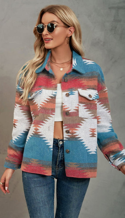 Modish Print Jacket