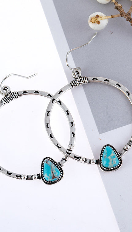 Elegant Artificial Turquoise Earrings - Shop Now at Modish