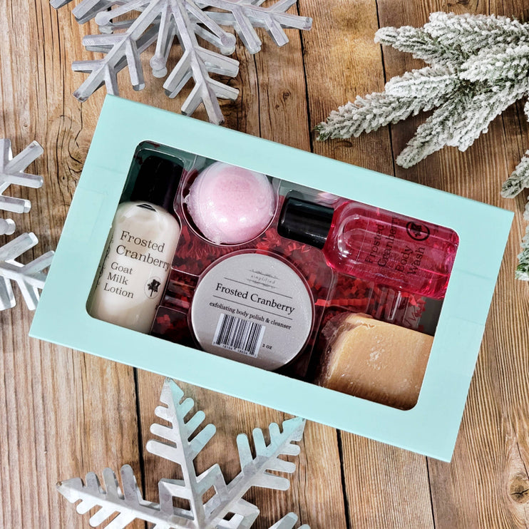 Frosted Cranberry 5 Piece Gift Set