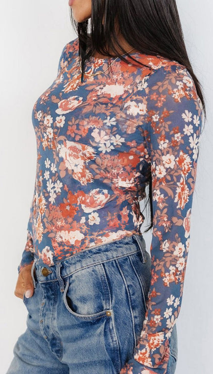 Floral Long Sleeve Blouse