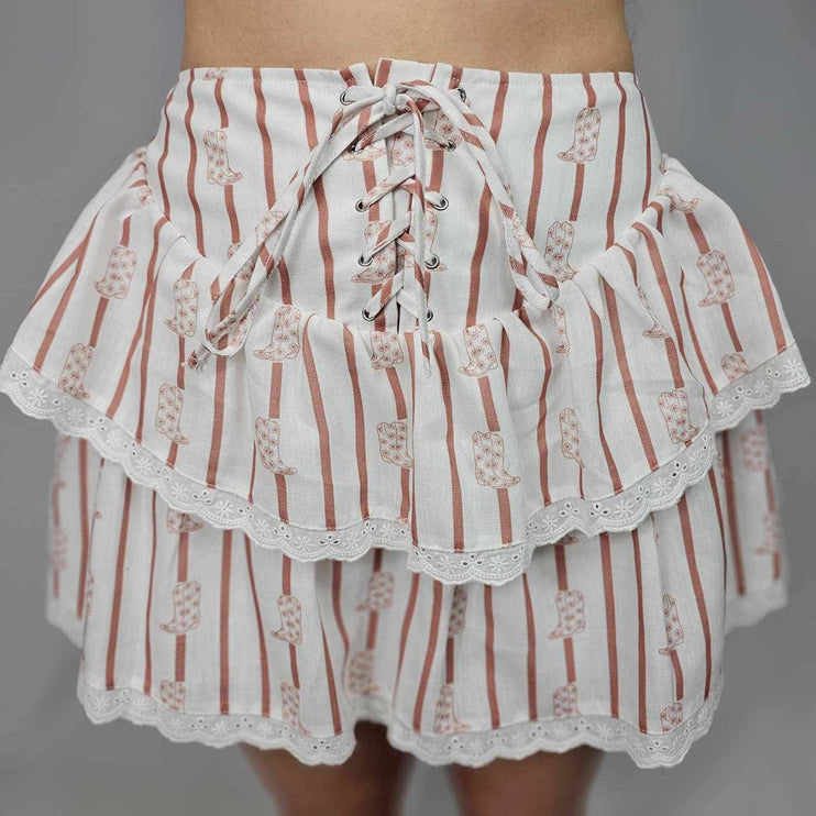 Ruffled Boot Skort