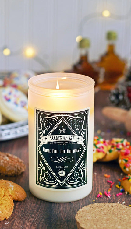 Home For The Holidays Rustic Soy Candle