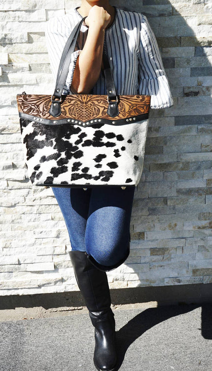 Cowhide Bag Hand bag  