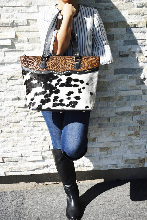 Cowhide Bag Hand bag  