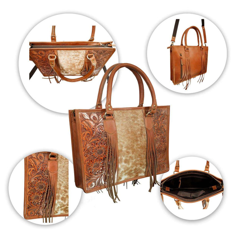 Womens leather tote