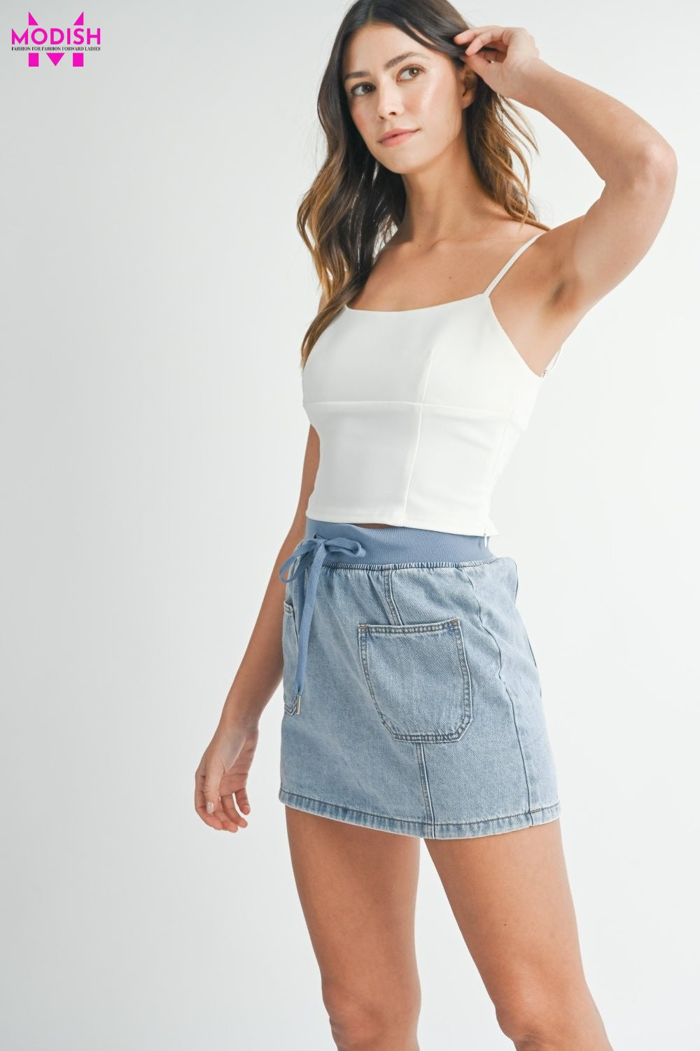 MABLE Strappy Back Cropped Cami - Modish