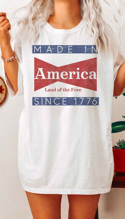 Modish Made in America Graphic T-Shirt - ASH / S/M