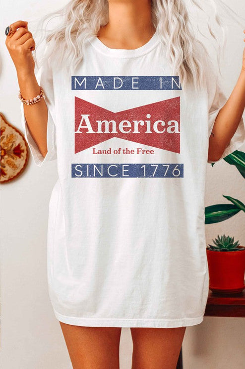 Modish Made in America Graphic T-Shirt - ASH / S/M