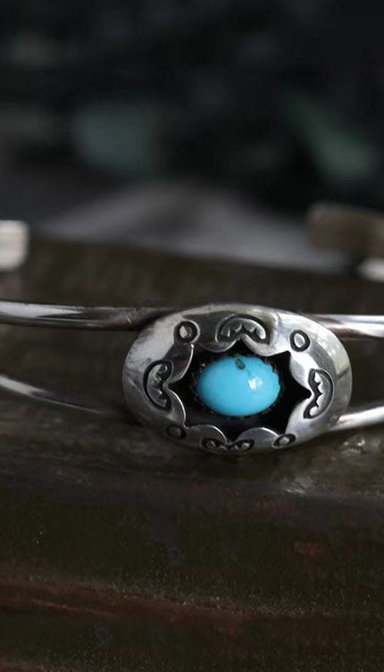 Modish Turquoise Open Bracelet - Style B / One Size - Modish
