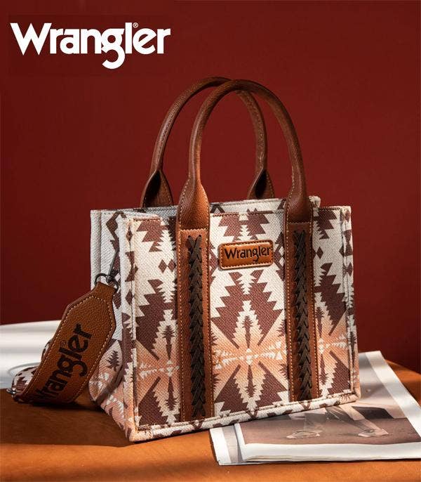 Montana West Wrangler Aztec Tote - Beige