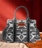 Montana West Wrangler Aztec Tote - Gray