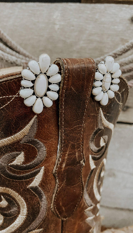 Natural Stone Earrings Western Boho Minimalist