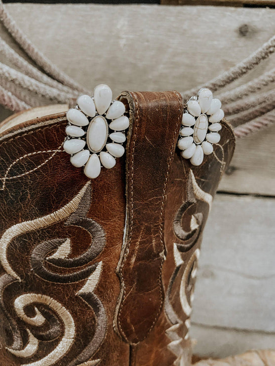 Natural Stone Earrings Western Boho Minimalist