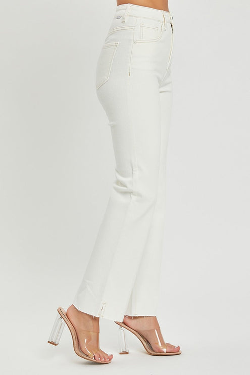 RISEN Full Size High Rise Tummy Control Straight Jeans - RISEN