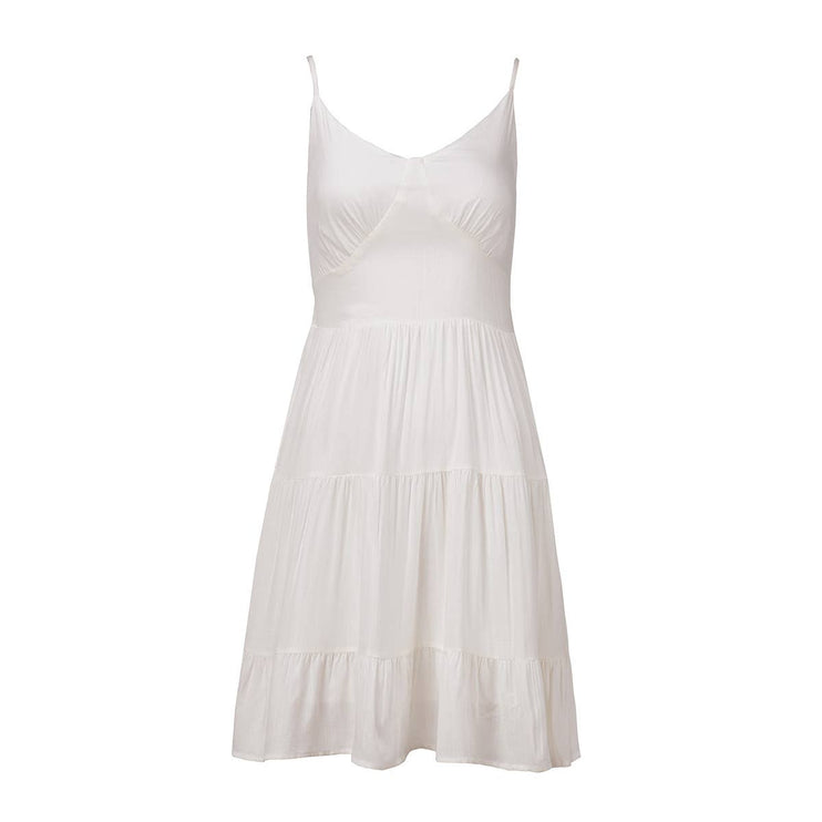 Sleeveless sexy slim back dress with halter top