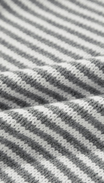 Striped Dropped Shoulder Sweater