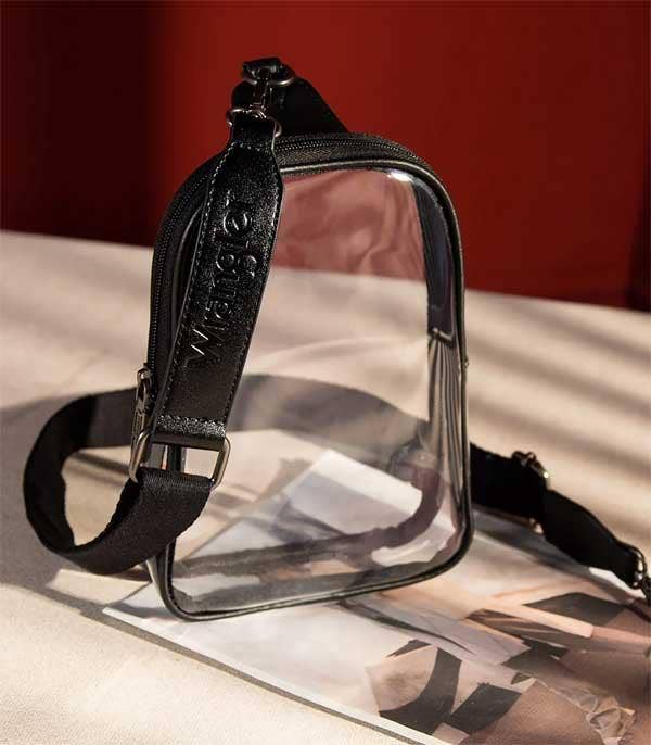 Wrangler Clear Sling Bag - Black