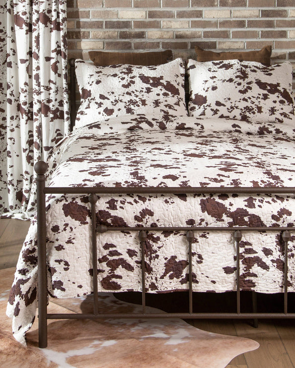 Wrangler Cowhide Quilt Set - King